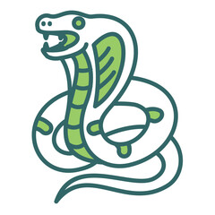 Fototapeta premium King Cobra Icon