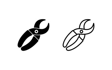 Obraz premium Nippers Vector Icon