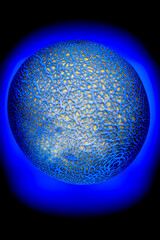 Abstract blue sphere