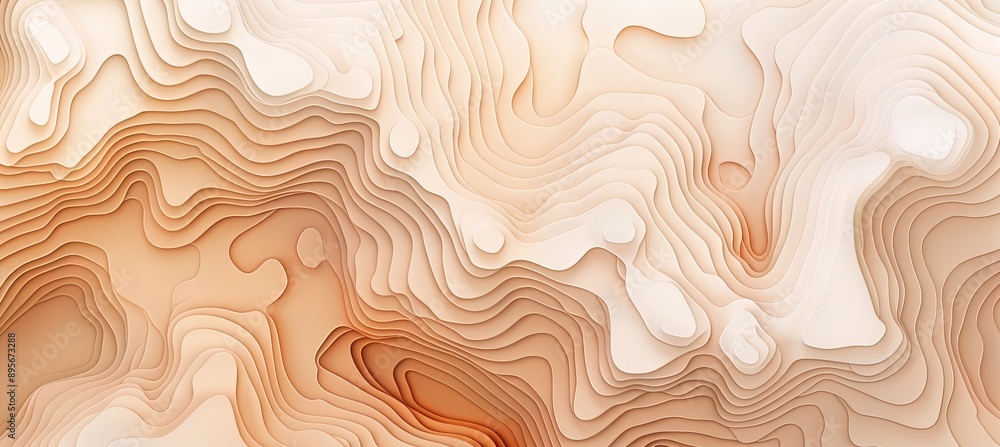 Poster topographic digital background, light brown