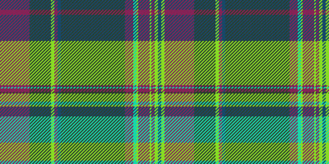 Ethnicity background seamless check, customize textile pattern plaid. Nobility tartan vector texture fabric in dark and green colors.