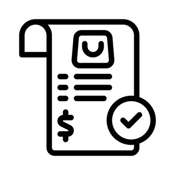 recommend clip art: order confirmation line icon