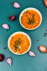 Homemade onion soup.