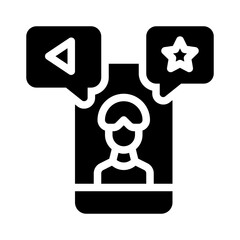 mobile glyph icon