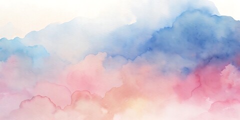 Watercolor Pastel Cloud Backgrounds for Desktop Wallpaper