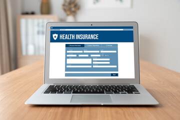 Health insurance web site modish registration system for easy form filling