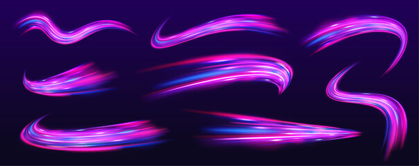 Speed connection vector background. Vector swirl trail effect. Abstract vector fire circles, sparkling swirls and energy light spiral frames. Database fast data transfer acceleration.	