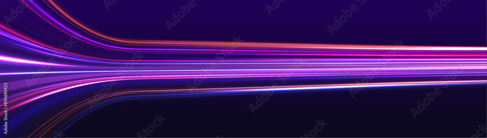 Aufkleber particle motion light effect. abstract fire flare trace lens flares. long exposure of motorways as s