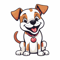 charming and whimsical illustration of a cute pooch ai generated