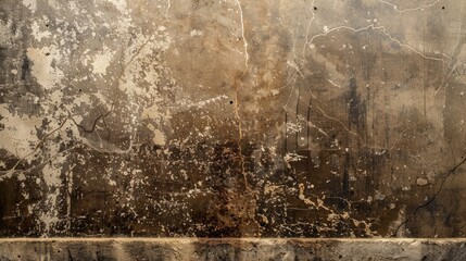 Aged concrete wall and brown marble background, high-res, full frame, with copy space.