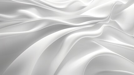 Obraz premium A bright white background with smooth, flowing lines and curves