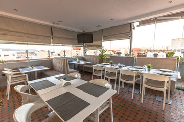 nice 3 stars hotel in meknes Morocco with terrace as restaurants and big rooms with air conditioning high quality 