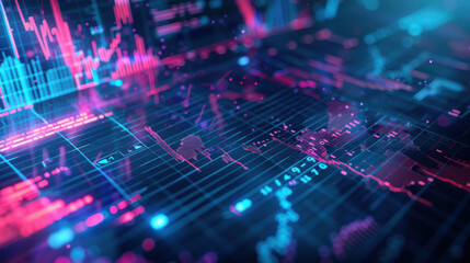Fototapeta premium A data-rich annual financial report including charts and statistics for 2024, focusing on company advancements and growth outlook for 2025
