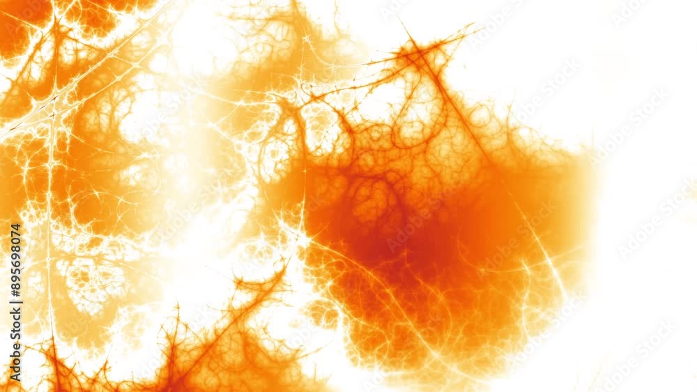 Fototapete abstract looping 4k video. seamless abstract wavy psychedelic background for loop playback. fire ene
