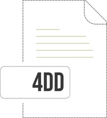 4DD icon black dashed outline v1