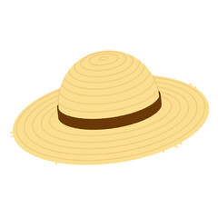 麦わら帽子のイラスト