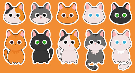 Stickers with cats