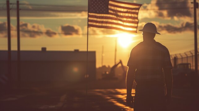Construction workers with laborday concept