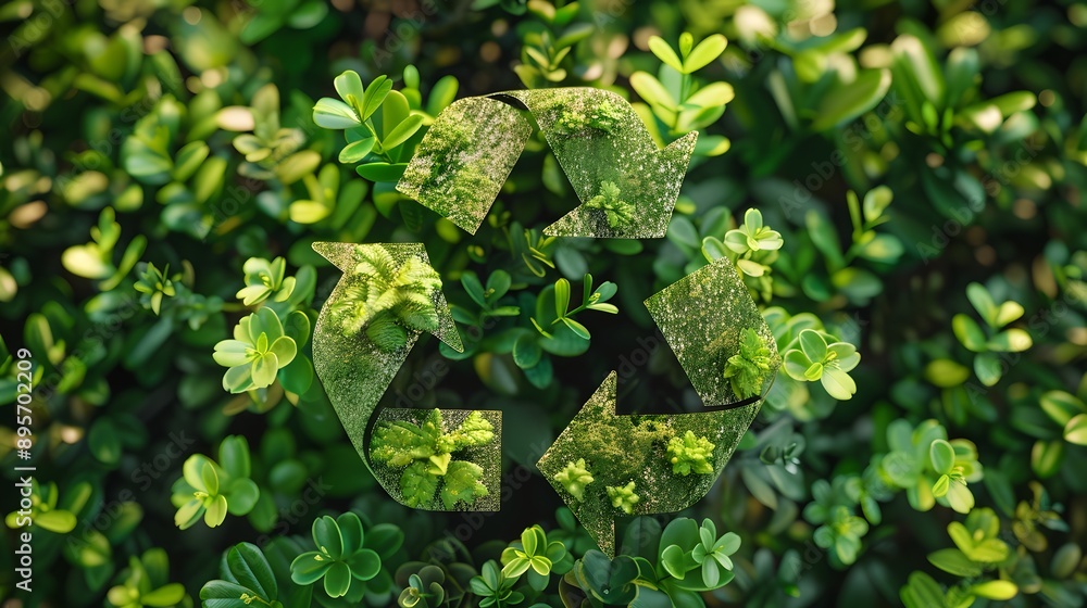 Poster a visually appealing representation of the circular economy, emphasizing the continuous use of resou