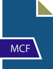 MCF  File format icon shape
