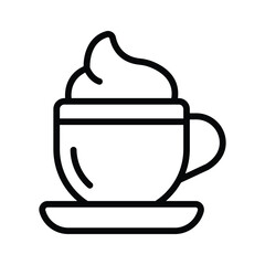 Grab this amazing icon of creamy coffee cup, ready to use vector