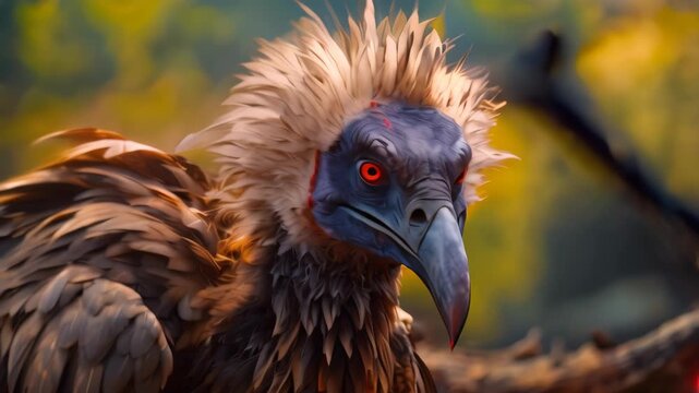 Vulture in nature Video 4K