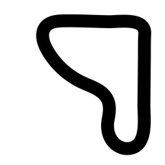 black doodle line hand drawn element