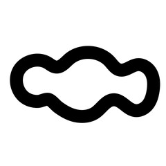 black doodle line hand drawn element