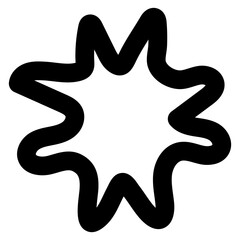 black doodle line hand drawn element