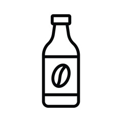 Chilled coffee, cold coffee bottle icon design, ready to use vector
