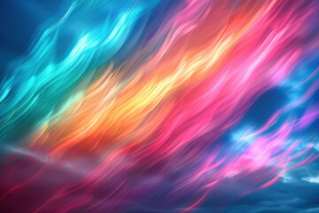 Obraz premium Abstract Colorful Swirling Sky