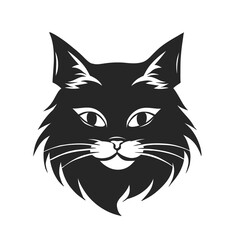 Cat Face Logo Icon Vector Illustration