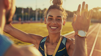 Obraz premium Athletic woman.