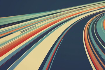 Retro Sci-Fi Background Futuristic landscape . Beautiful simple AI generated image in 4K, unique.