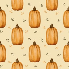 Autumn pattern, Autumn illustration, Fall pattern, Fall illustrations, Pumpkin pattern, Pumkin illustration