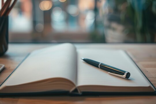 New career journey: An open book with blank pages