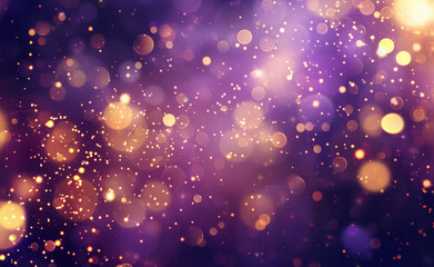 Fototapeta premium Abstract Background with Purple and Gold Bokeh