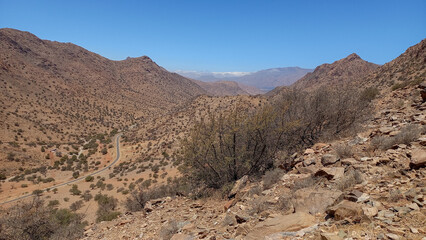 Mountains surrounding the village of Tifghelt, Tafraout