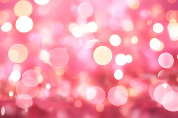 Bubblegum Pink Bokeh background illustration