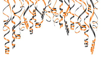 Bogen Luftschlangen Halloween Schwarz/Orange