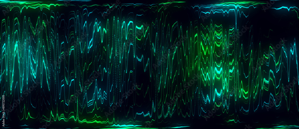 Fototapete Abstract glitch background. Digital damage backdrop with noise effect. Error texture. Computer virus. Corrupted code. 3d rendering.