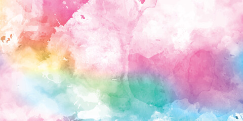 multi color splashes ink stains on white background