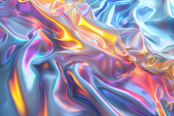 Fototapeta premium Vibrant Iridescent Fabric