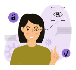 Man Using Facial Recognition on Smartphone