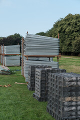 Harris or Haras fencing panels for event hire and security