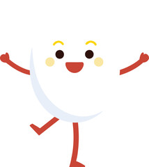 Obraz premium Graceful egg ballerina twirls on delicate tiptoes. 