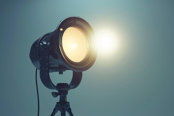 A Spotlight or stage light on white isolated background