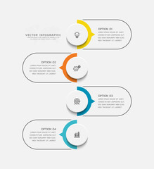 Obraz premium Vector infographics business template design
