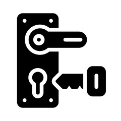 lock glyph icon