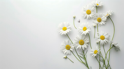 Daisy bouquet on background illustration